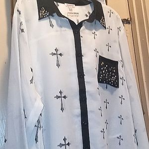 BONGOPLUS SHEER GOTHIC BLOUSE